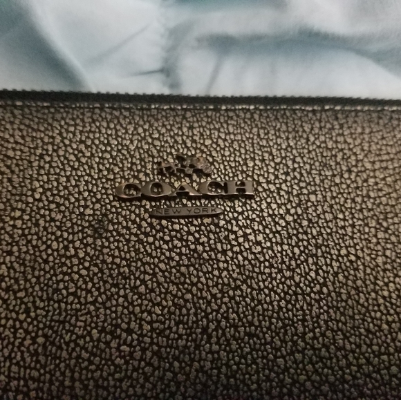 Coach pewter metal clutch - Picture 4 of 10